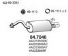 AUDI 4A0253609AT End Silencer